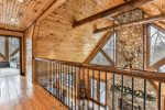 High ceilings and open floor plan